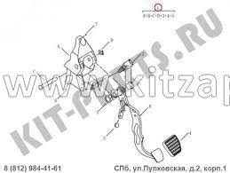 Педаль тормоза Geely Emgrand X7 NL4 1014026670